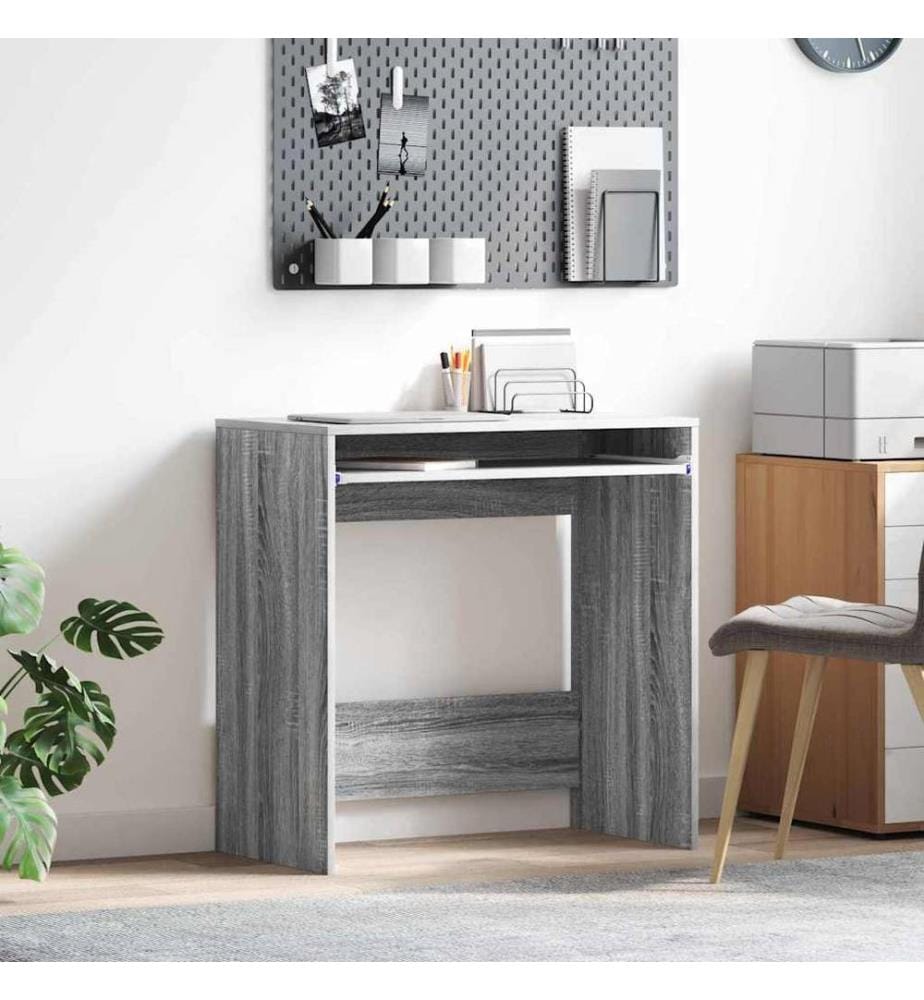Scrivania Grigio Sonoma 77,5 x 43 x 79 cm Legno ingegnerizzato