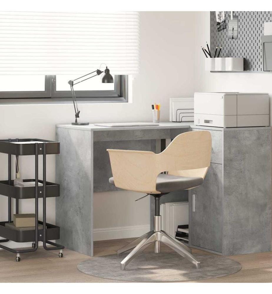 Scrivania Grigio cemento 102 x 50 x 75 cm Legno ingegnerizzato