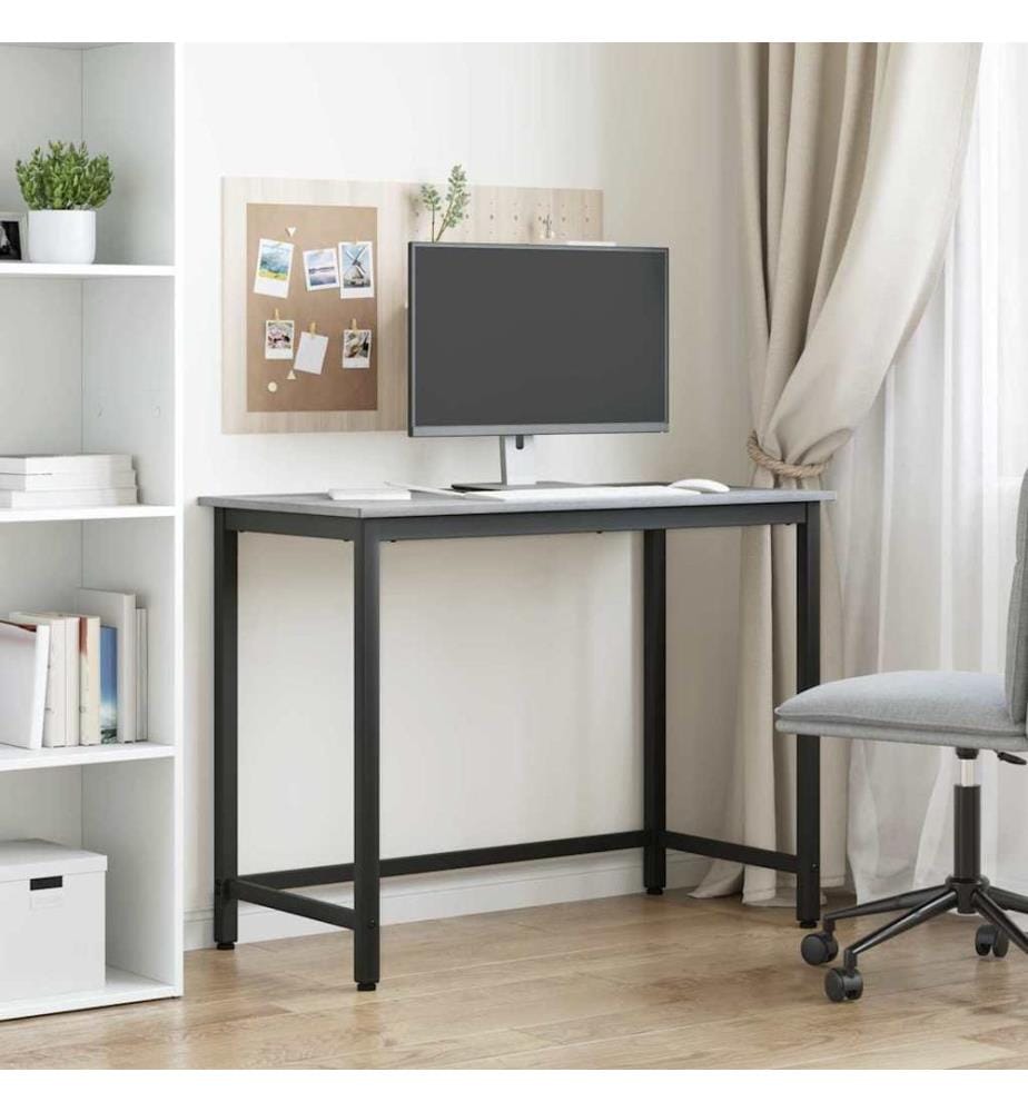 table Gris Sonoma 80 x 50 x 76,5 cm Bois d'ingénierie et acier