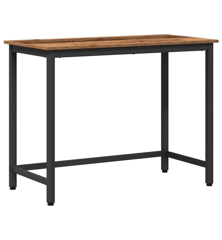 table Bois ancien 80 x 50 x 76,5 cm Bois d'ingénierie et acier