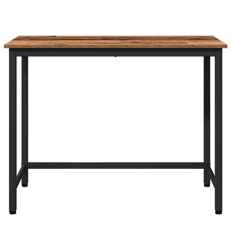 table Bois ancien 80 x 50 x 76,5 cm Bois d'ingénierie et acier