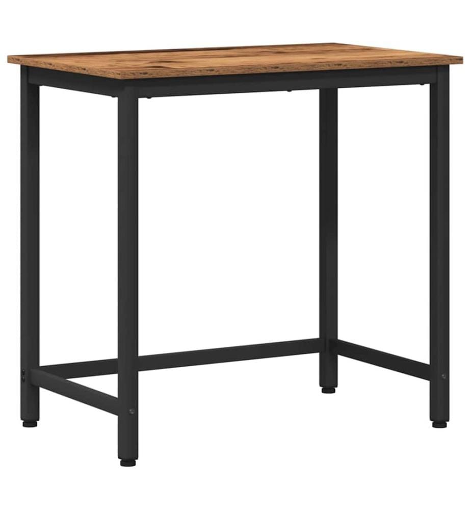 table Bois ancien 100 x 50 x 76,5 cm Bois d'ingénierie et acier