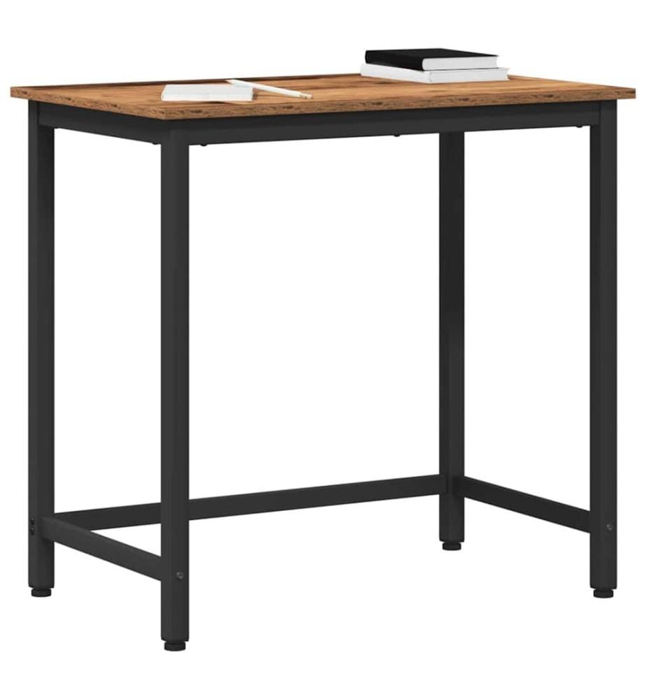 table Bois ancien 100 x 50 x 76,5 cm Bois d'ingénierie et acier