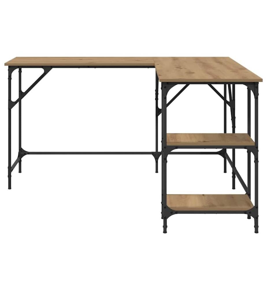 Scrivania Quercia Artigianale 139 x 139 x 75 cm Legno Ingegnerizzato