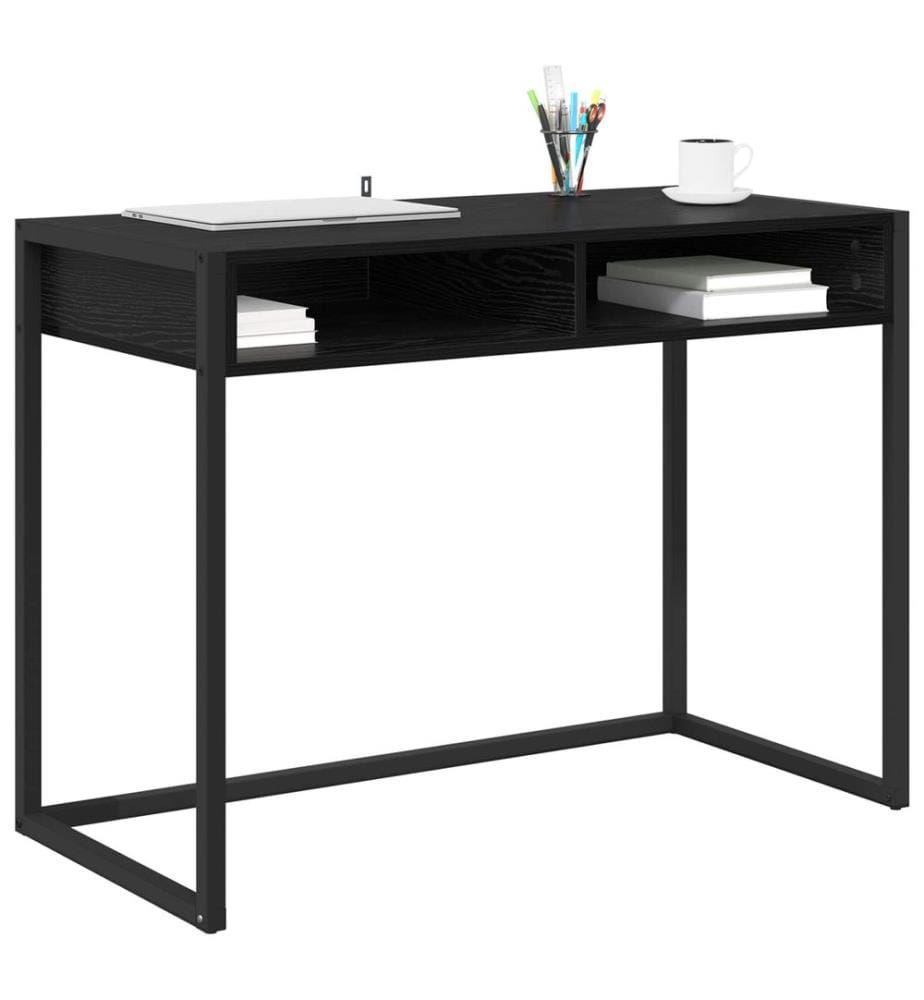 Scrivania Quercia Nera 100 x 50 x 75 cm Legno ingegnerizzato