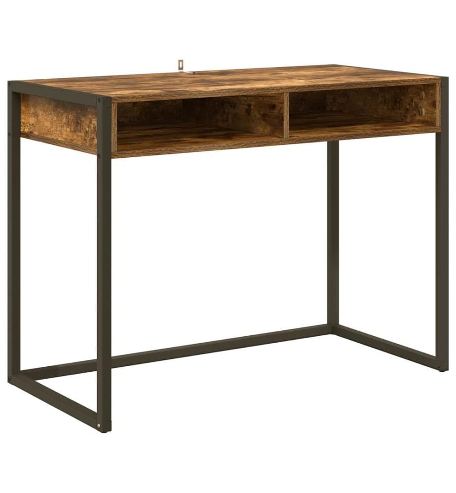 Scrivania Quercia Affumicata 100 x 50 x 75 cm Legno ingegnerizzato