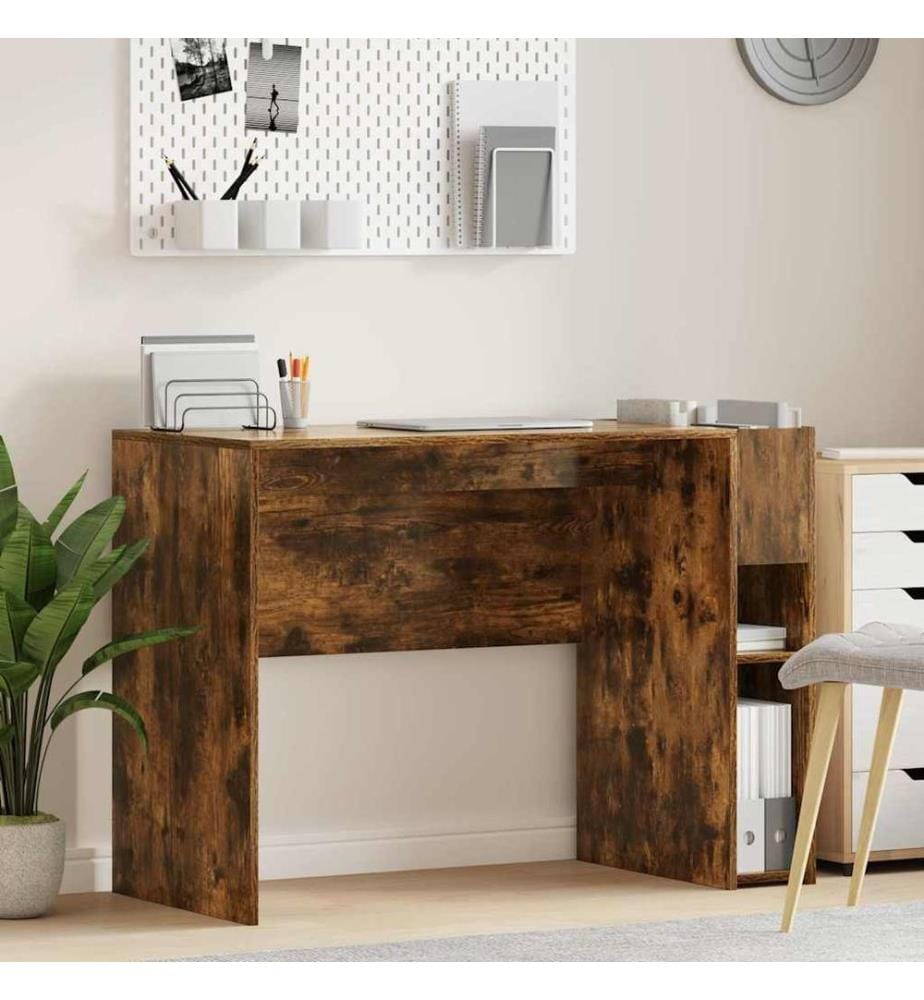 Scrivania Rovere affumicato 109 x 50 x 78 cm Legno ingegnerizzato