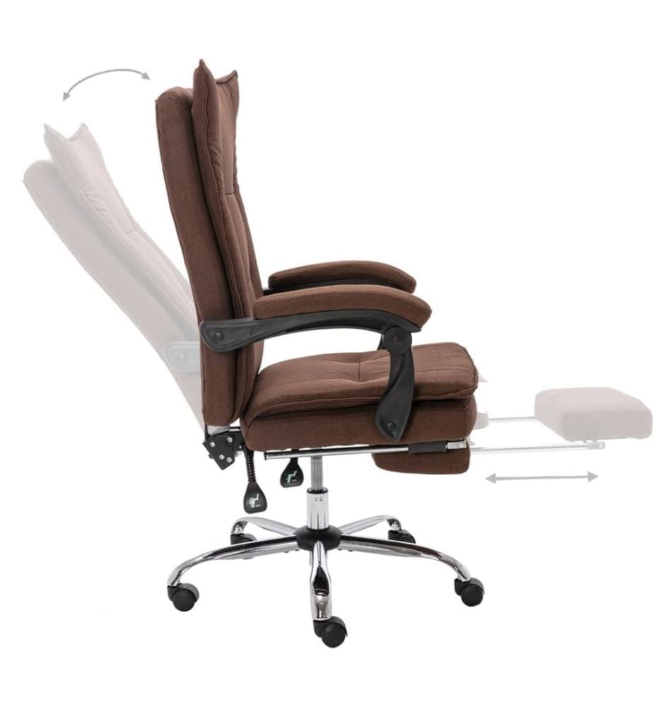 Bürostuhl Braun Stoff