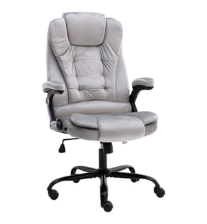 Sedia da ufficio Grigio chiaro Velluto