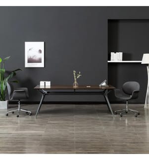Sedia girevole da ufficio Grigio Tessuto