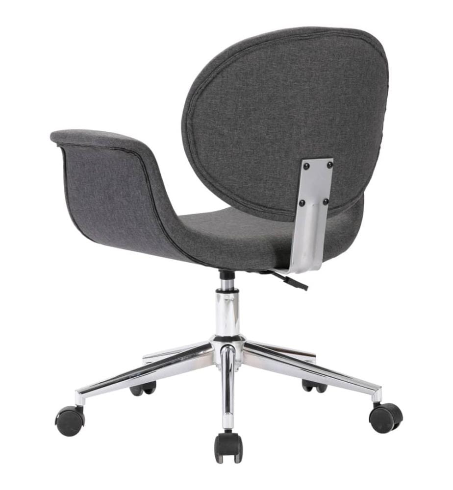 Bürostuhl Drehbar Grau Stoff