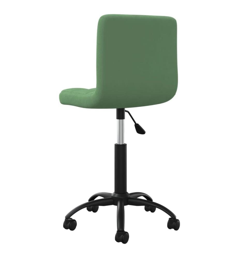 Sedia girevole da ufficio Verde scuro Velluto