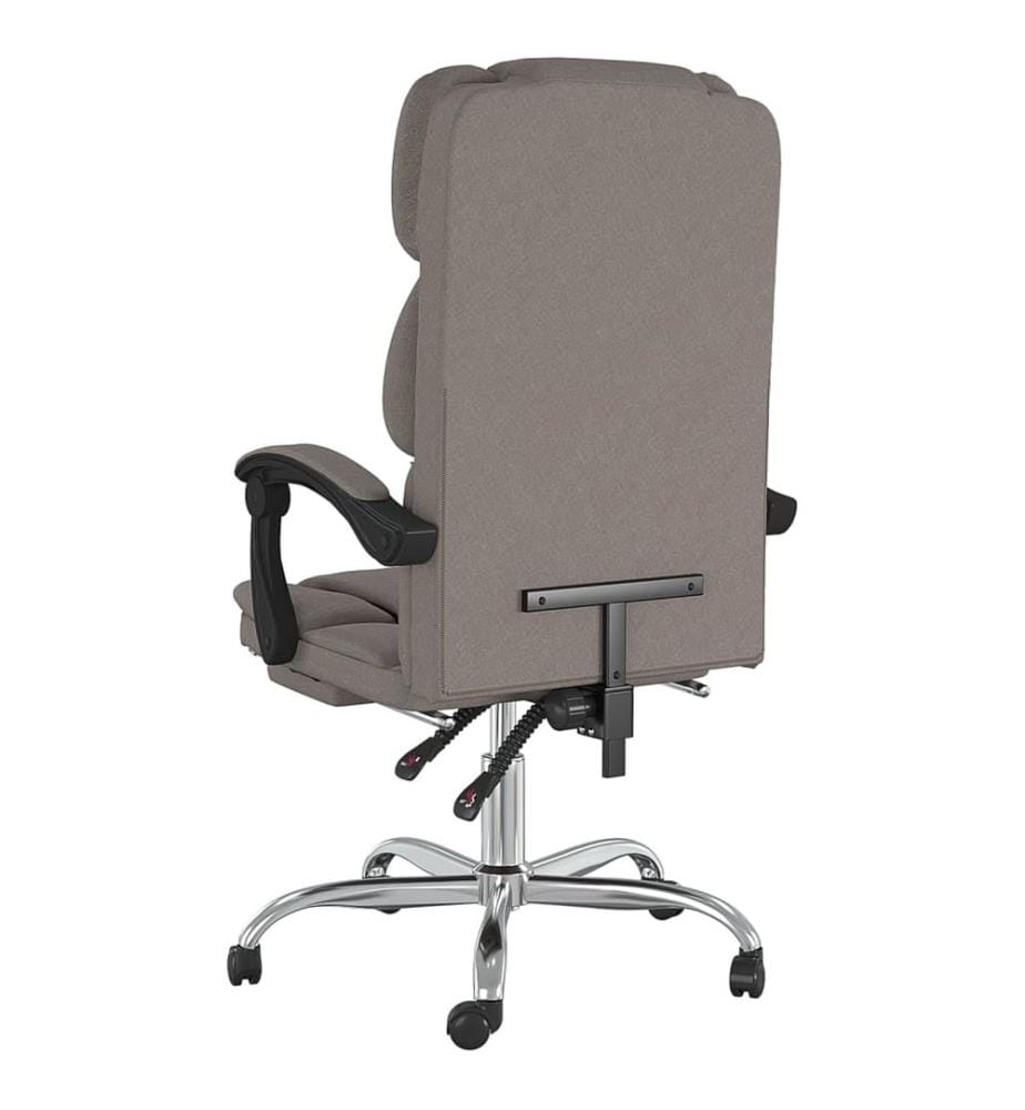 Poltrona inclinabile da ufficio Taupe Tessuto