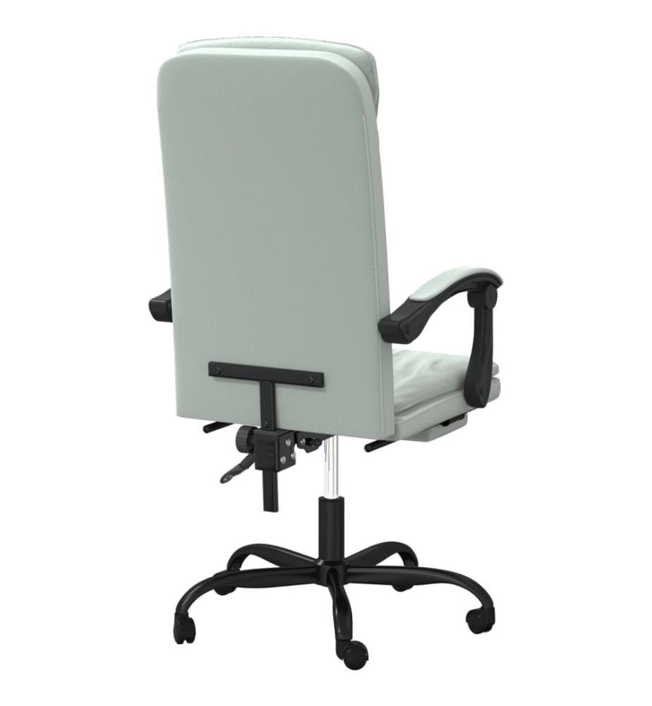 Poltrona inclinabile da ufficio Grigio chiaro Velluto