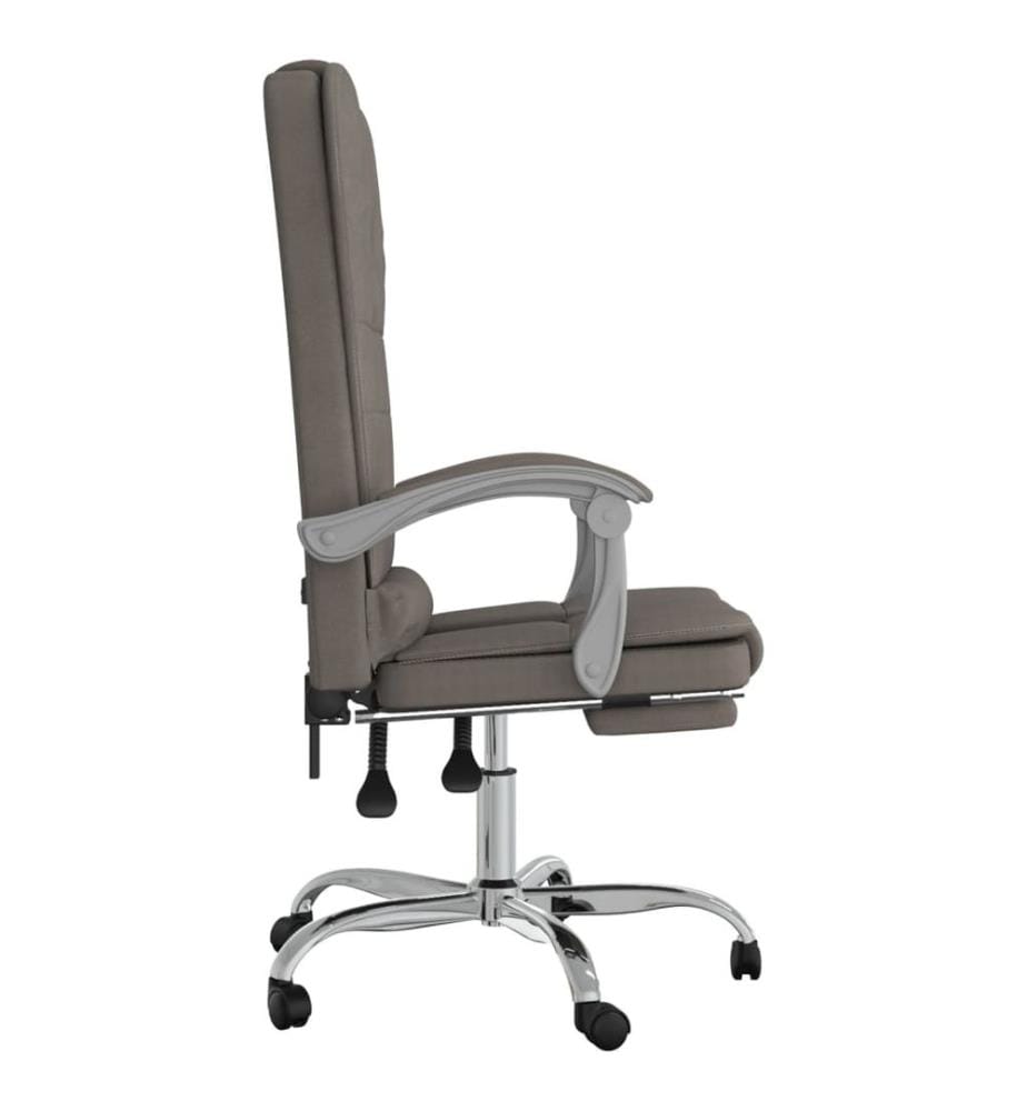 Poltrona da massaggio inclinabile da ufficio Taupe Tessuto