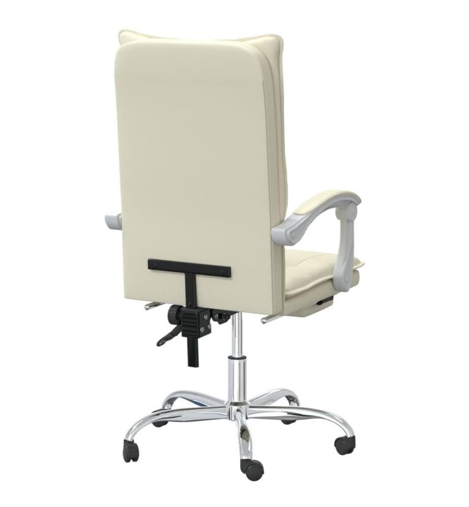 Poltrona reclinabile da ufficio Crema Similpelle