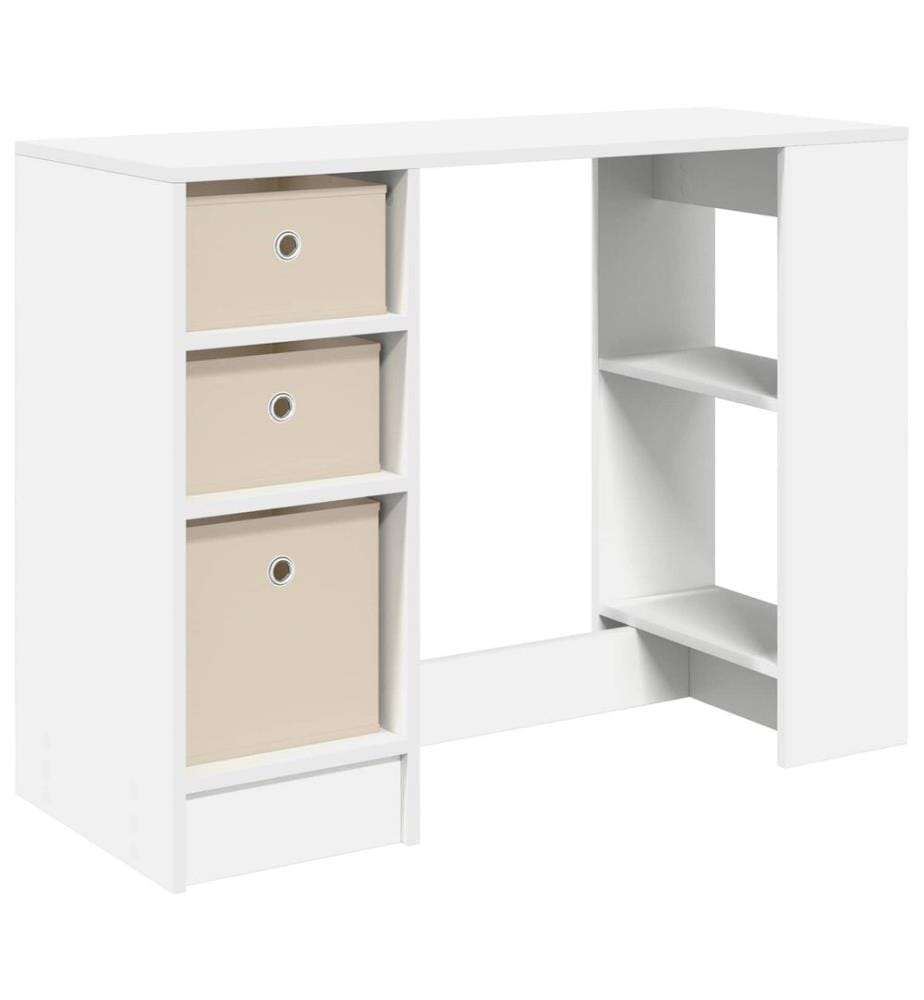 vidaXL Bureau avec tiroir Blanc 100 x 40 x 75 cm Bois d'ingénierie