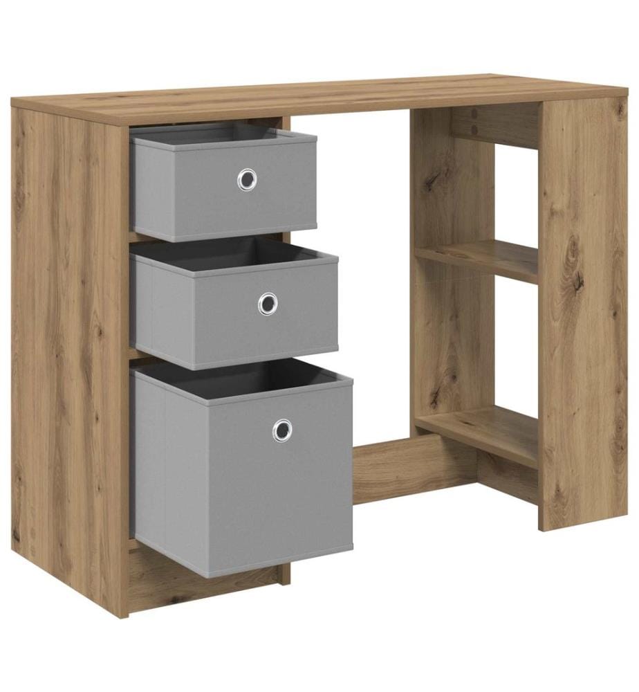 vidaXL Bureau Chêne artisanal 100 x 40 x 75 cm Bois d'ingénierie