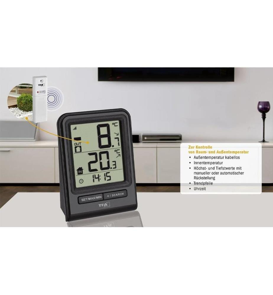 TFA DOSTMANN - Funk-Thermometer PRISMA