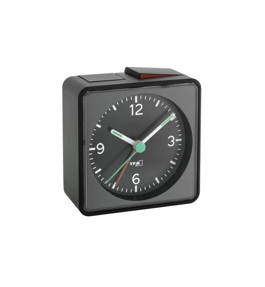 TFA DOSTMANN - Réveil classique Push Noir