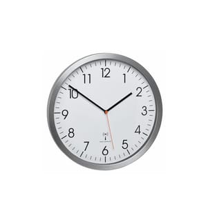 TFA DOSTMANN - Funk-Wanduhr Silber