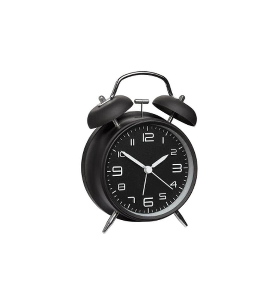 TFA DOSTMANN - Réveil électronique avec double cloche, noire