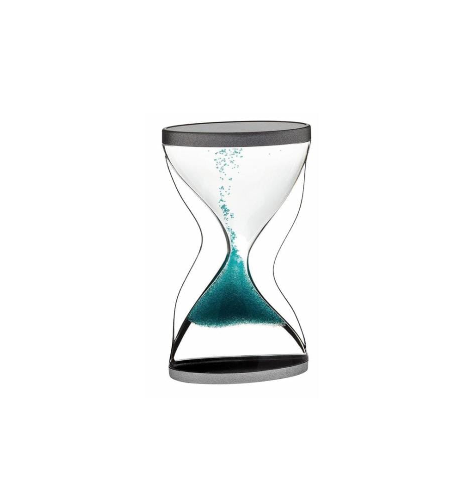 TFA DOSTMANN - Sablier 11.7 cm, argent/vert