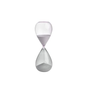 TFA DOSTMANN - Sanduhr 30 cm, Weiss/Grau/Rosa