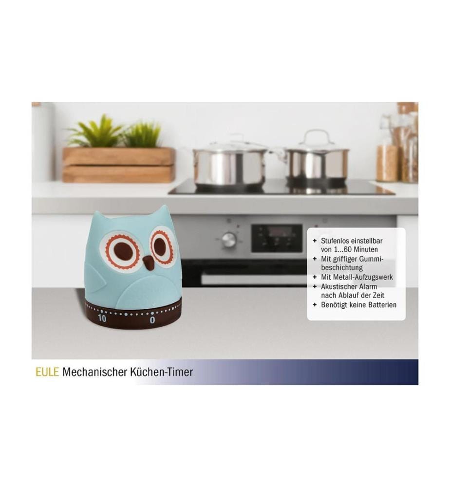 TFA DOSTMANN - Küchentimer Eule Türkis