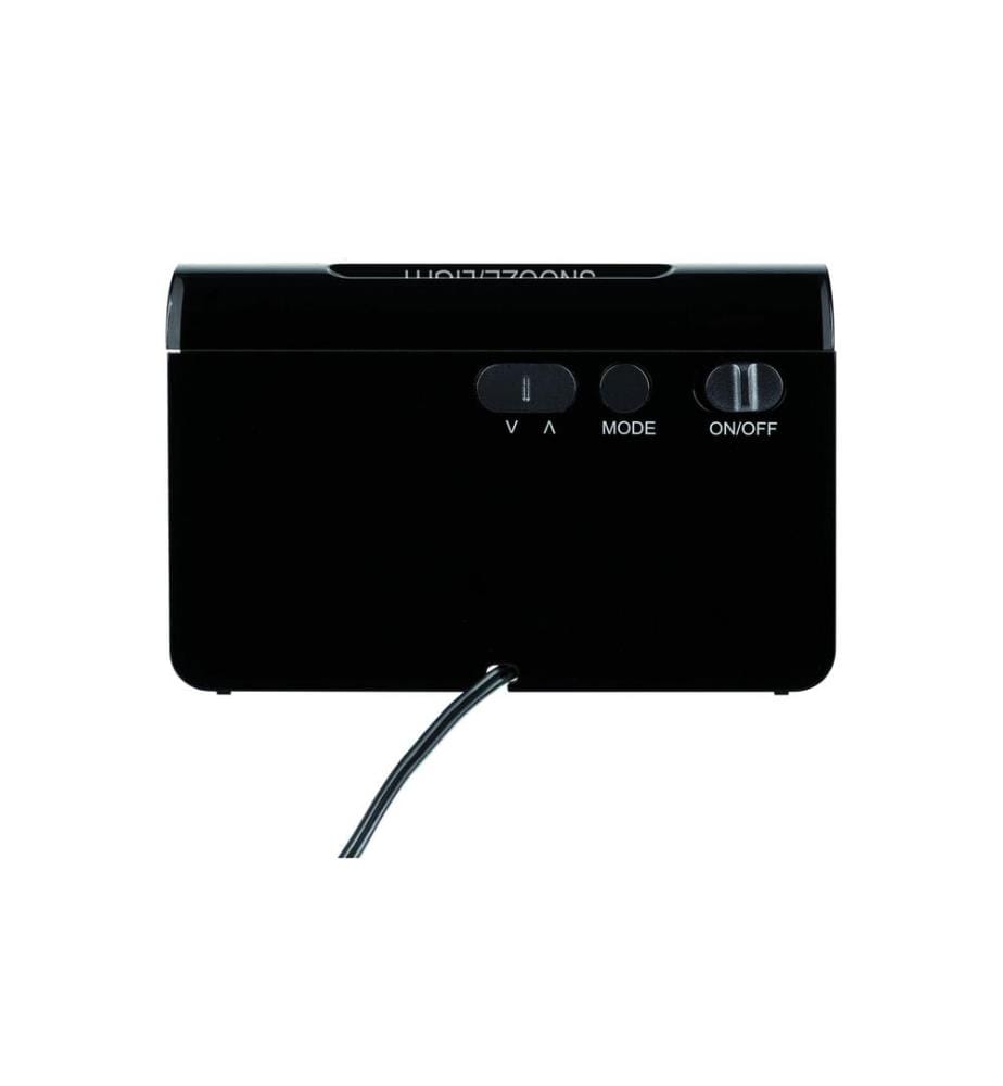 TFA DOSTMANN - Funkwecker Icon Schwarz, Weiss