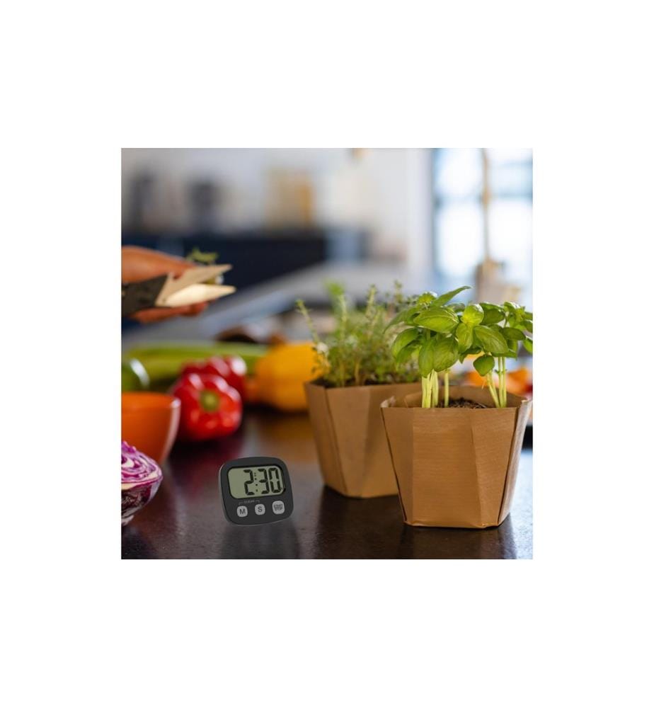 TFA DOSTMANN - Minuteur de cuisine Noir