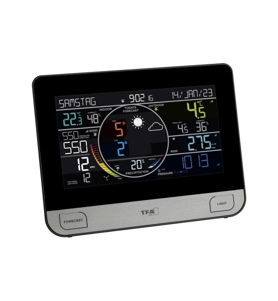 TFA Dostmann Wetterstation View Pro WLAN Schwarz