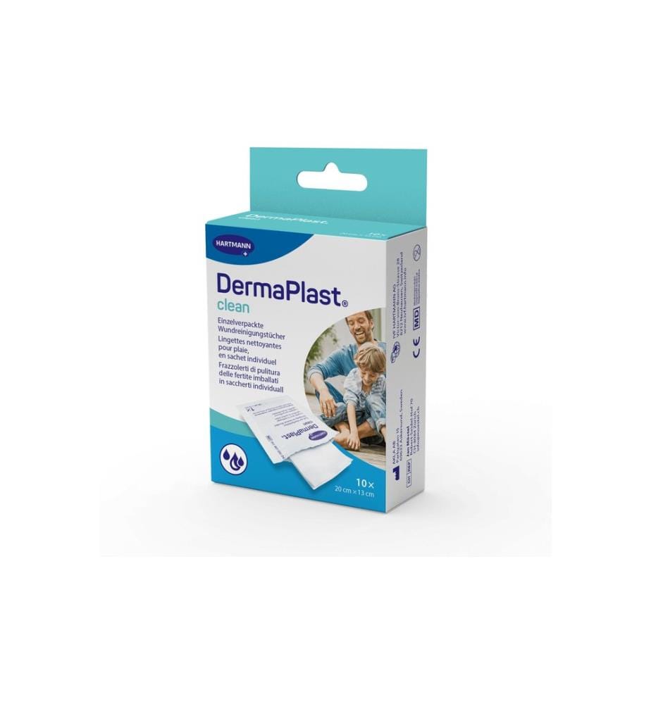 DermaPlast - Wundreinigungstücher Clean 10 Stück