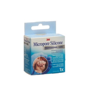 3M Micropore - Fixierpflaster Silicone Professional Care 2.5 cm x 5 m