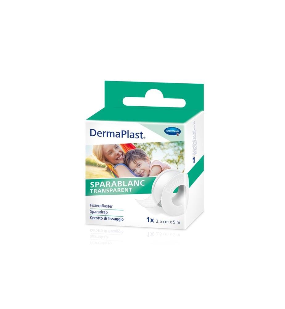 DermaPlast - Fixierpflaster Sparablanc Transparent 2.5 cm x 5 m 1 Stück