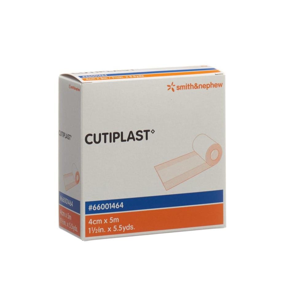 Smith & Nephew - Wundpflaster Cutiplast Vliesstoff weiss 4 cm x 5 m