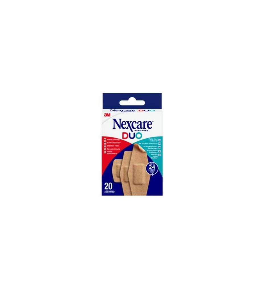 3M Nexcare - Duo Pflaster, 3 Grössen gemischt 20 Stück