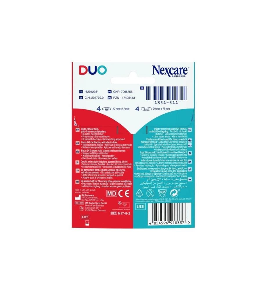 3M Nexcare - Duo Pflaster, 3 Grössen gemischt 20 Stück