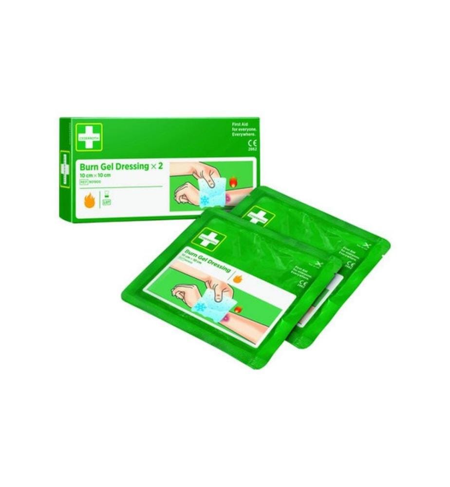 Cederroth - Compresses de gel pour brûlures 10 x 10 cm 2 pièces