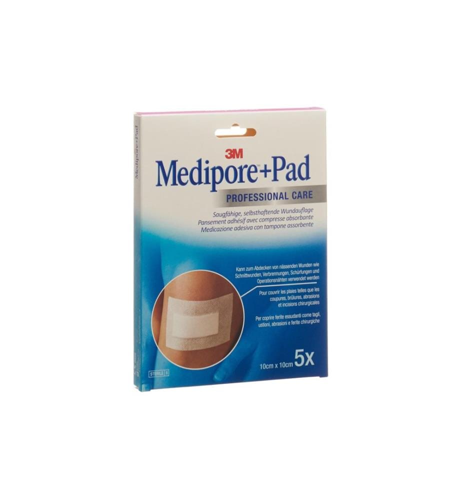 3M Medipore - Wundpflaster Medipore + Pad 10 x 10 cm 5 Stück