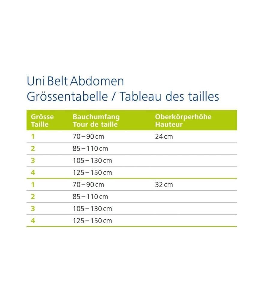 DermaPlast - Bauchbandage ACTIVE Uni Belt Abdomen Small Size 3