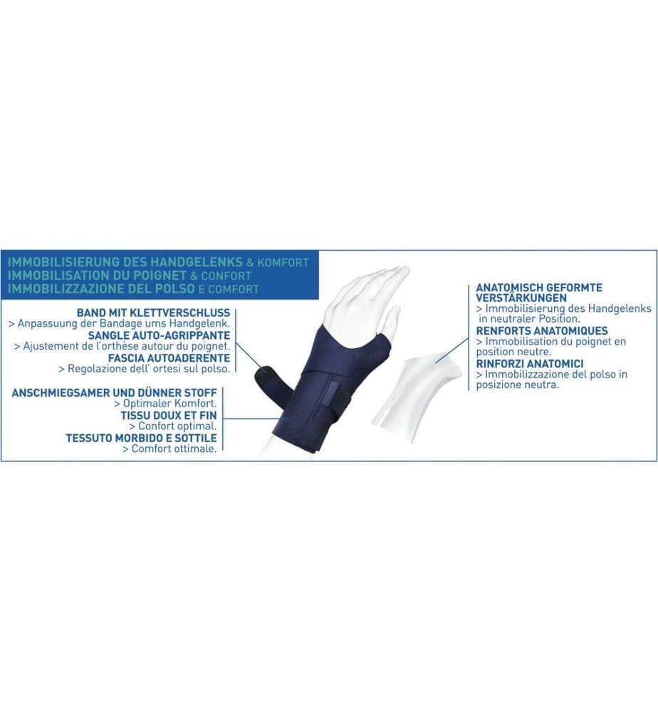 Epitact - CARP'IMMO starre Handgelenk-Ruhebandage rechts M