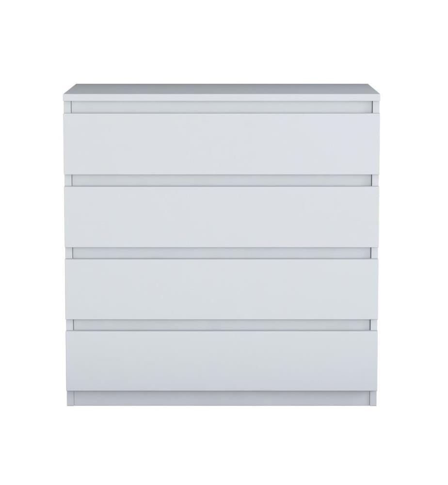 Commode blanche en aggloméré de qualité E1 revêtu de mélamine