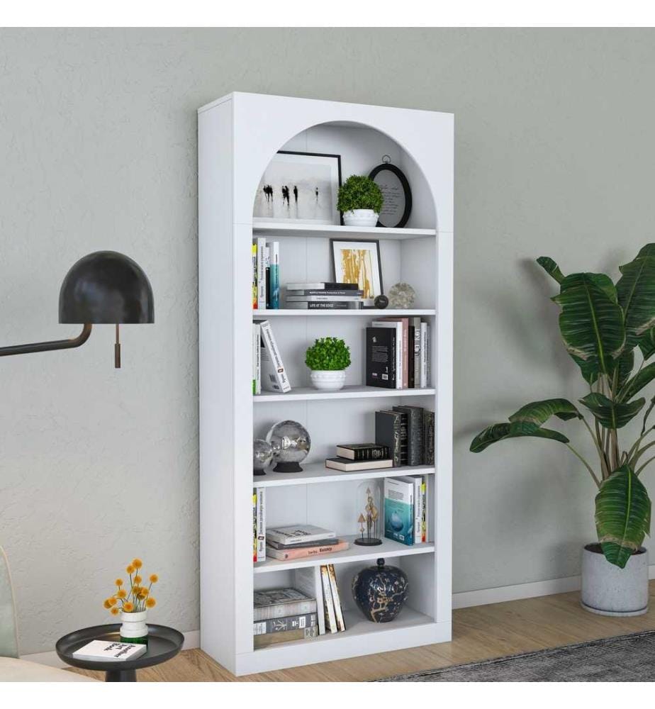Bücherregal, weiss, 100 % melaminbeschichtete E1-Qualitätsspanplatte