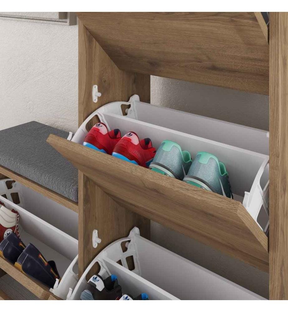 Schuhschrank, Hitit, melaminbeschichtete Spanplatte