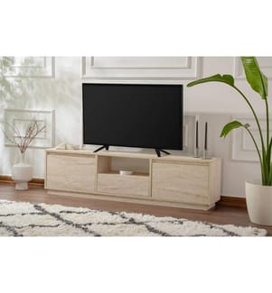 TV Stand, Travertine, 100% MELAMINE COATED PARTICLE BOARD