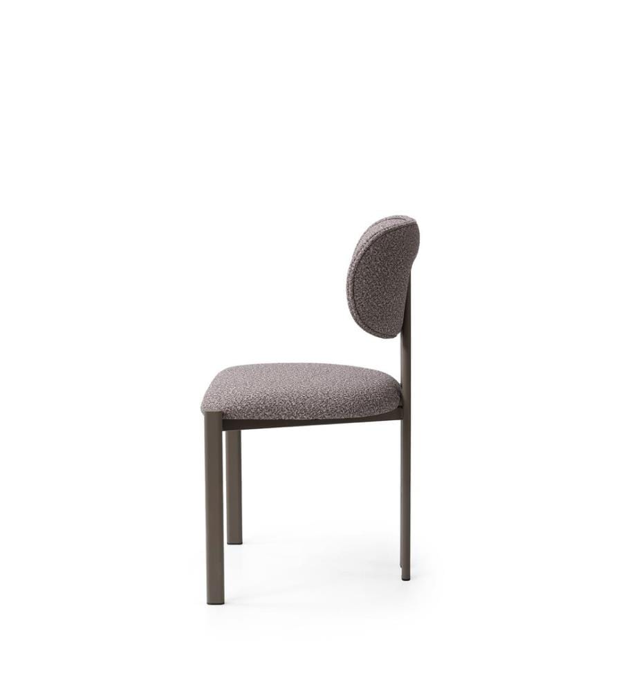 Stuhlset, 2-teilig, Aschgrau, Cappuccino, 100 % Metall