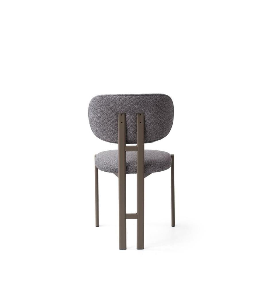 Stuhlset, 2-teilig, Dunkelgrau, Cappuccino, 100% Metall