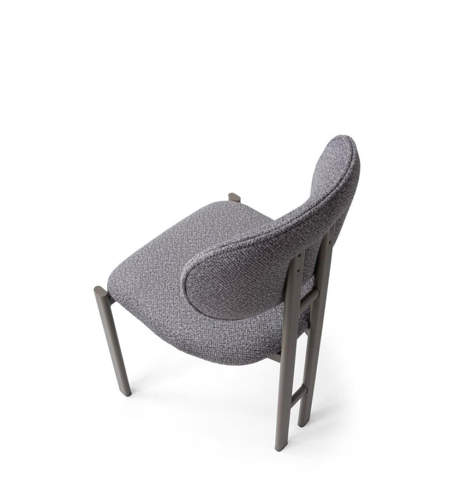 Stuhlset, 2-teilig, Dunkelgrau, Cappuccino, 100% Metall