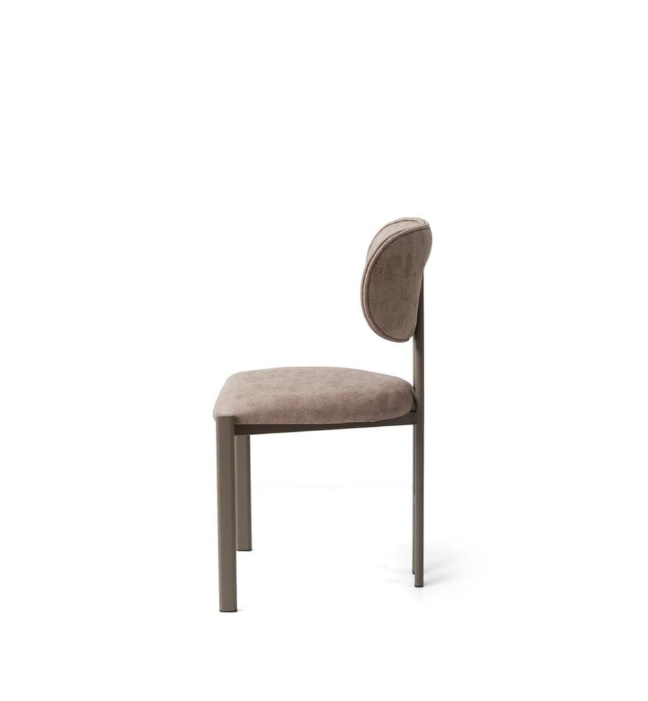 Stuhlset, 2-teilig, Nerz, Cappuccino, 100% Metall